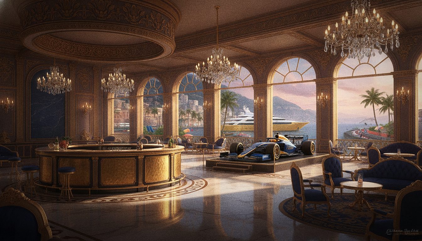 velvet VIP lounge booth with gold accents